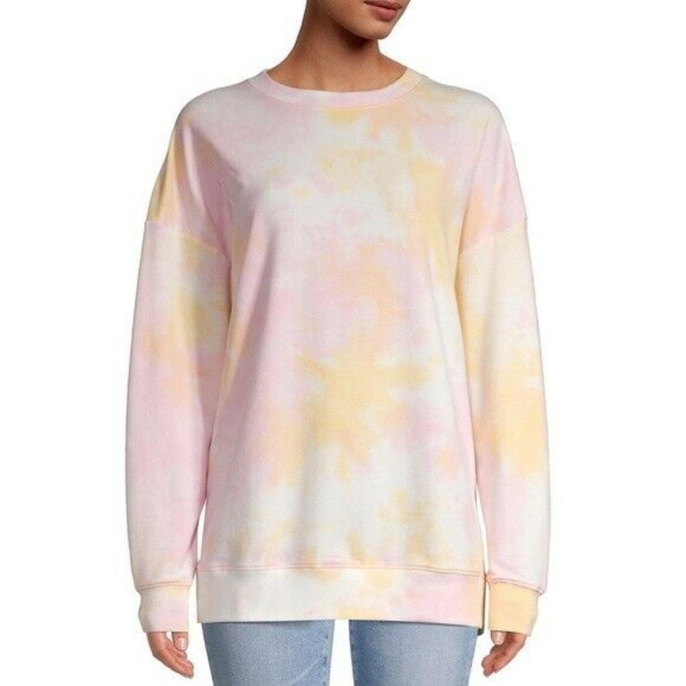Wildfox Womens Tie Dye Pullover Sweater Pink - Picture 1 of 7